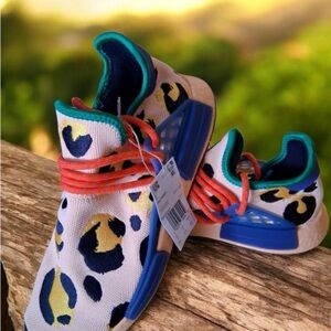 ADIDAS Pharrell X NMD Human Race ‘Animal Print-pulse Amber Size 9.5 NWT